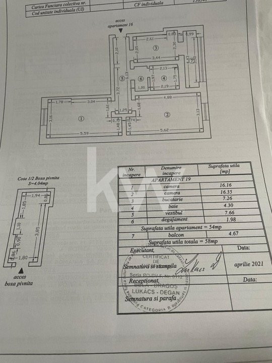 Apartament 2 camere  Centrul Civic