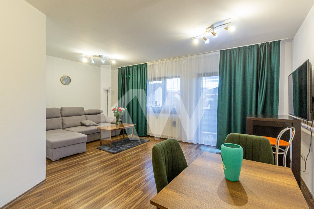 Apartament spatios cu vedere spre Brasov , zona de vile Coresi