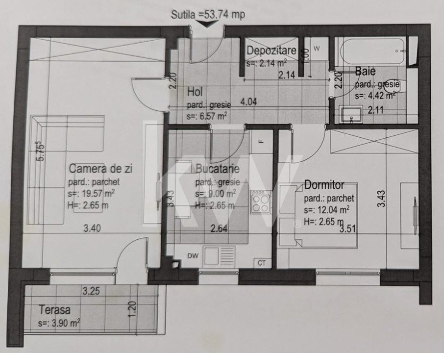 Apartament 2 camere, nou, Tractorul – 0% comision